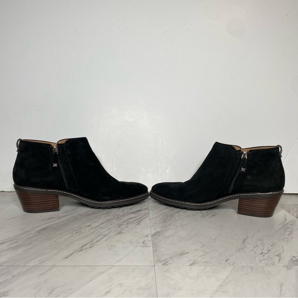 New! Sam Edelman Pryce Black Suede Bootie 11M - Picture 5 of 14
